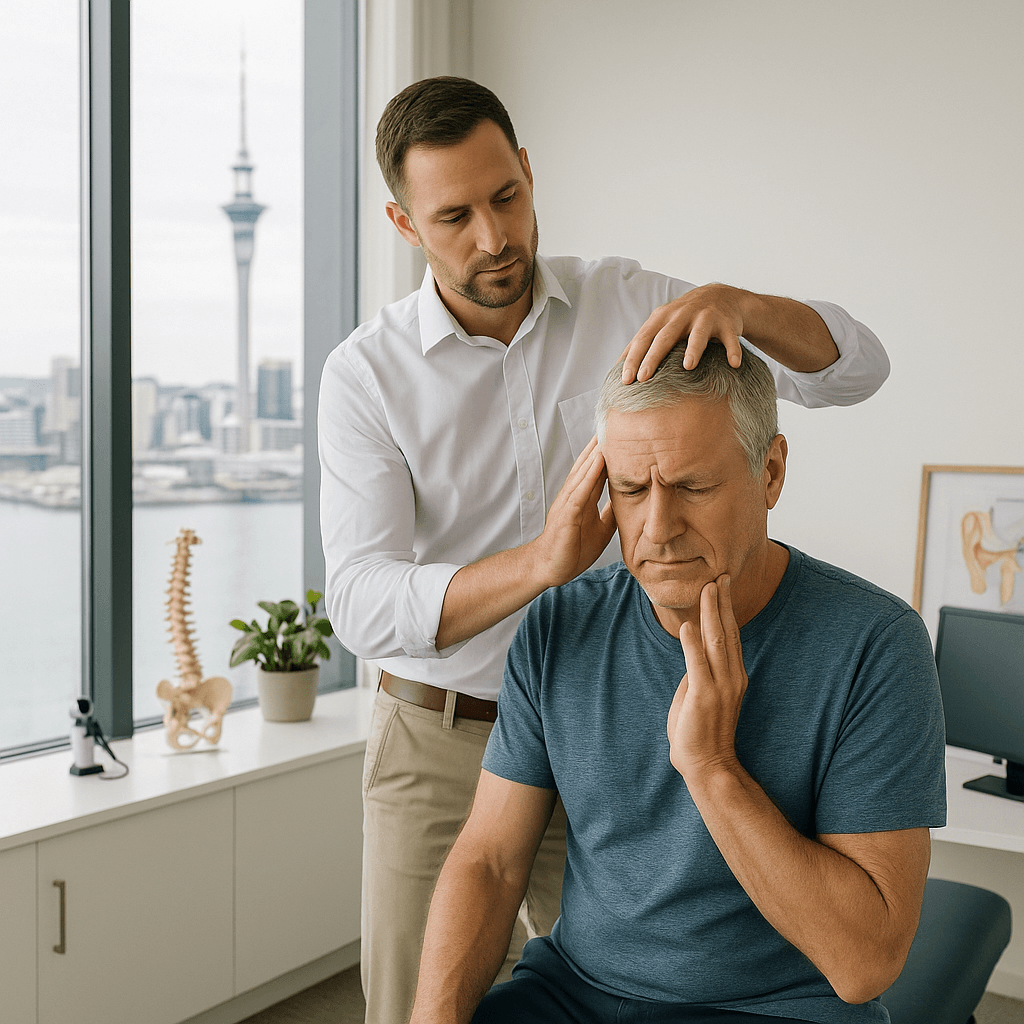 Medical professional discussing vertigo diagnosis with patient