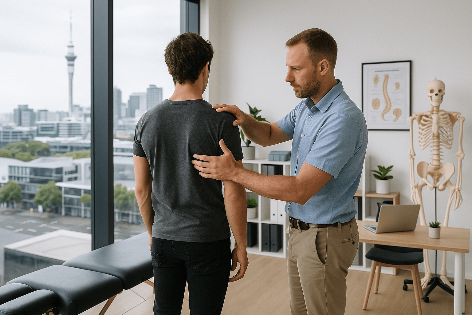 uneven shoulders chiropractor