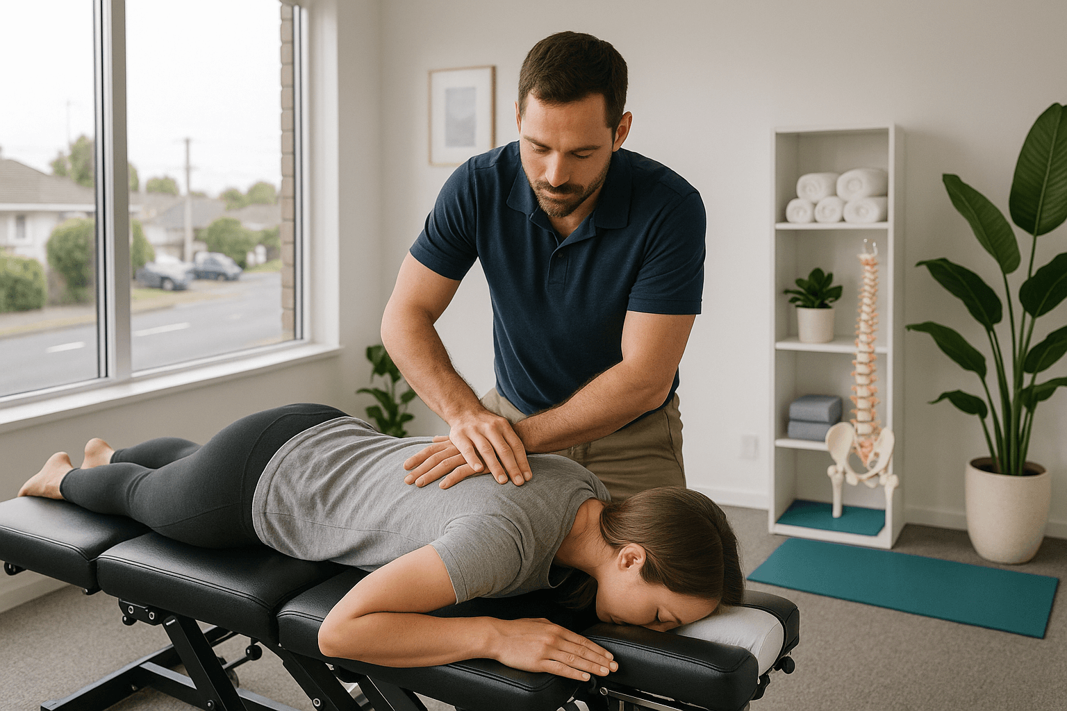 chiropractic methods: spinal adjustments and myofascial release